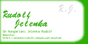 rudolf jelenka business card